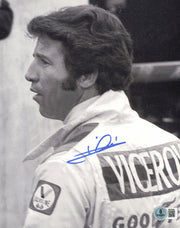 Mario Andretti Autographed 8x10 Photo Indy Car Beckett BAS QR #BS36946