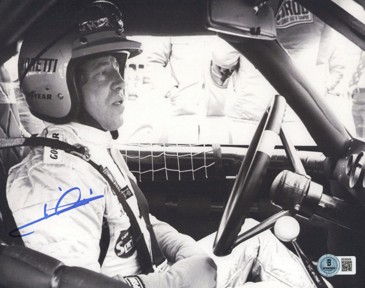 Mario Andretti Autographed 8x10 Photo Indy Car Beckett BAS QR #BS36949