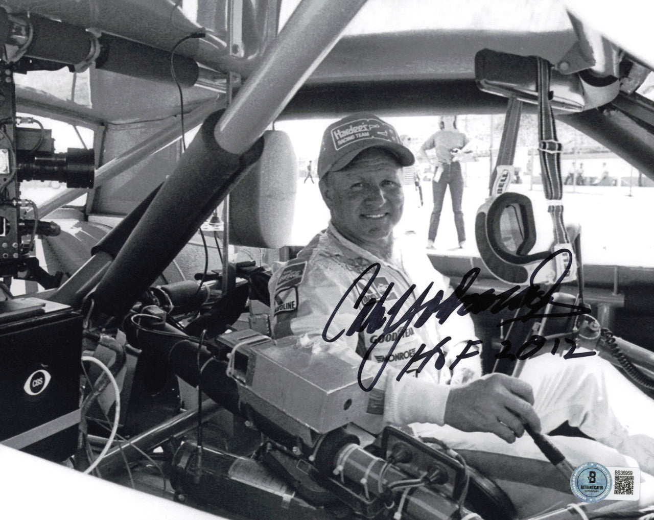 Cale Yarborough Autographed 8x10 Photo Nascar "HOF 2012" Beckett BAS QR #BS36959