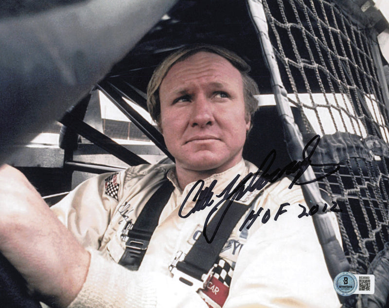 Cale Yarborough Autographed 8x10 Photo Nascar "HOF 2012" Beckett BAS QR #BS36960