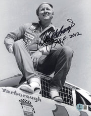 Cale Yarborough Autographed 8x10 Photo Nascar "HOF 2012" Beckett BAS QR #BS36964
