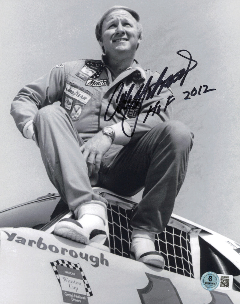 Cale Yarborough Autographed 8x10 Photo Nascar "HOF 2012" Beckett BAS QR #BS36964