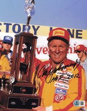 Cale Yarborough Autographed 8x10 Photo Nascar "HOF 2012" Beckett BAS QR #BS36962