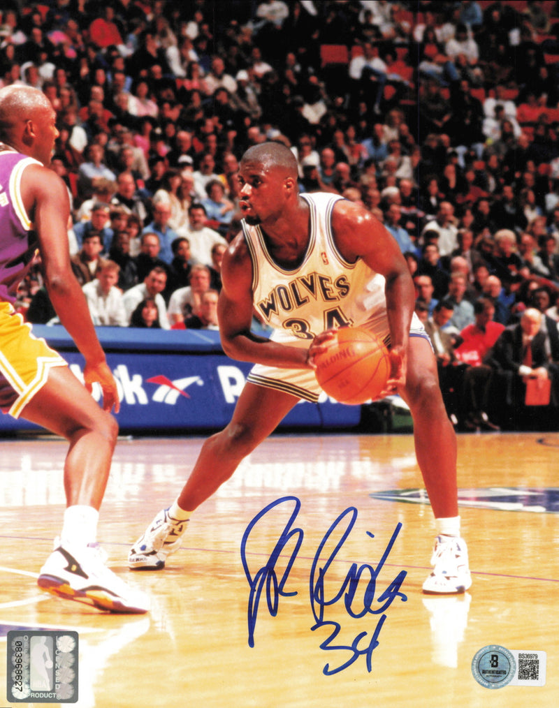 Isaiah J.R. Rider Autographed 8x10 Photo Minnesota Timberwolves Beckett BAS QR #BS36979