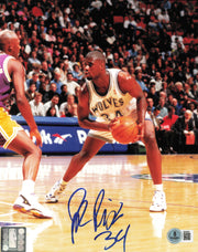 Isaiah J.R. Rider Autographed 8x10 Photo Minnesota Timberwolves Beckett BAS QR #BS36981