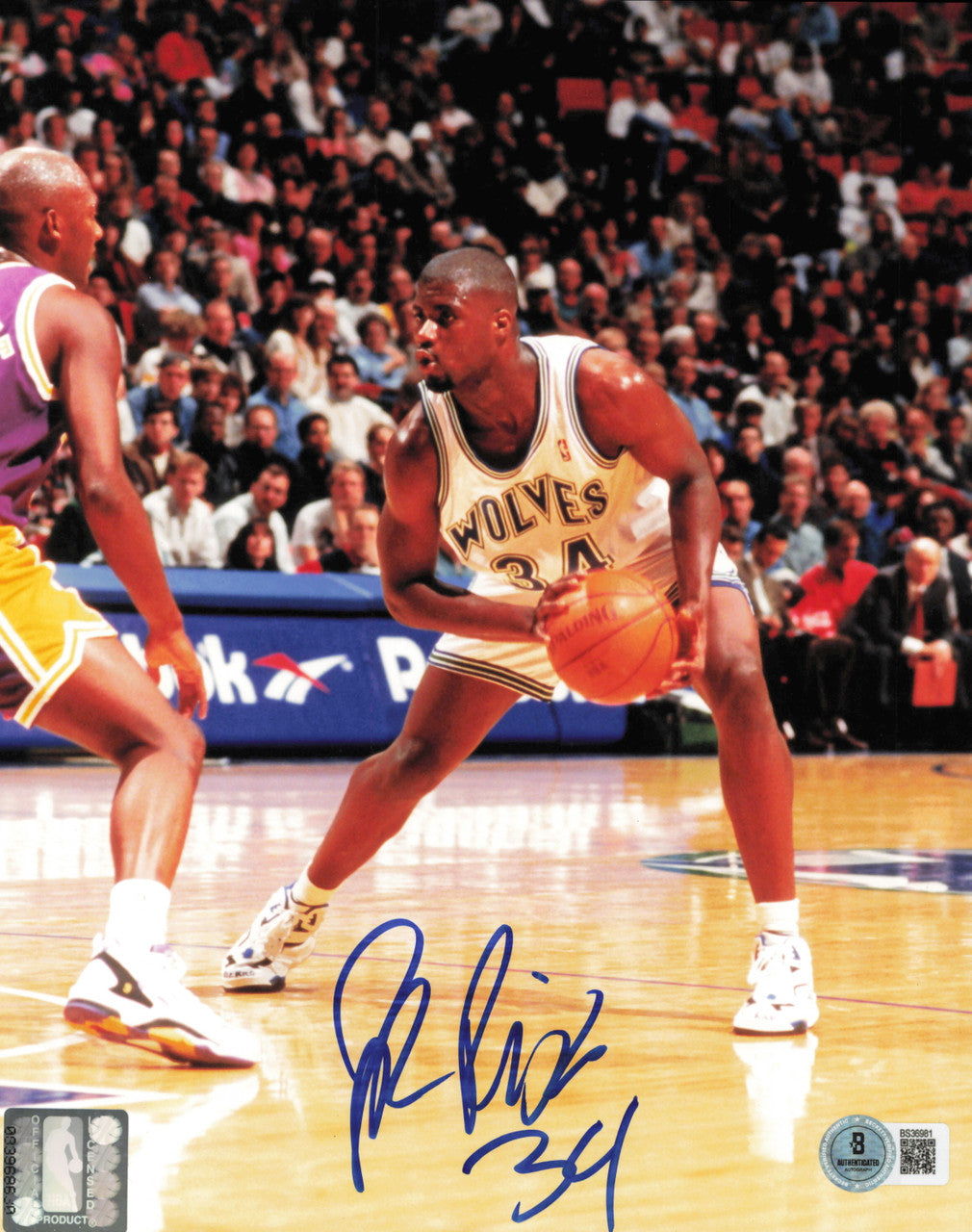 Isaiah J.R. Rider Autographed 8x10 Photo Minnesota Timberwolves Beckett BAS QR #BS36981