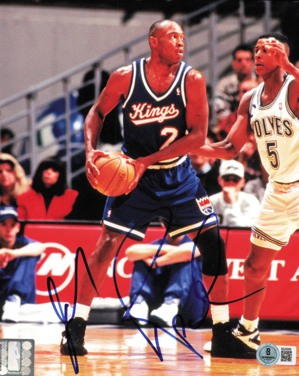 Mitch Richmond Autographed 8x10 Photo Sacramento Kings Beckett BAS QR #BS36986