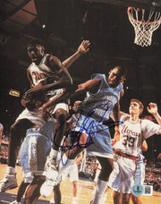 Jerry Stackhouse Autographed 8x10 Photo North Carolina Tarheels Beckett BAS QR #BS36988