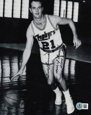 Bobby Leonard Autographed 8x10 Photo Indiana Hoosiers "HOF 2014" Beckett BAS QR #BS30104