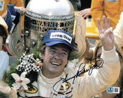 Johnny Rutherford Autographed 8x10 Photo Indy Car Beckett BAS QR #BS30165