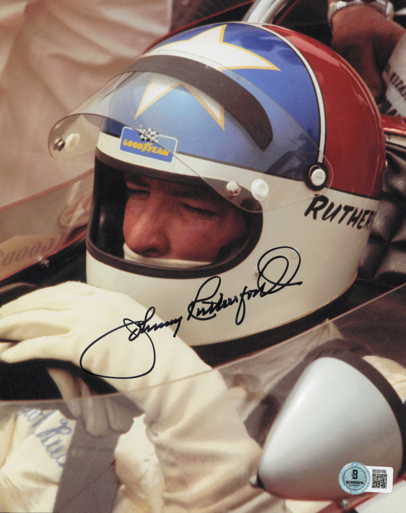 Junior Johnson Autographed 8x10 Photo Nascar Beckett BAS QR #BS30166