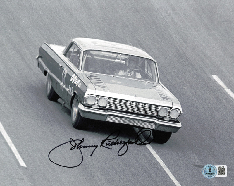 Johnny Rutherford Autographed 8x10 Photo Indy Car Beckett BAS QR #BS30177