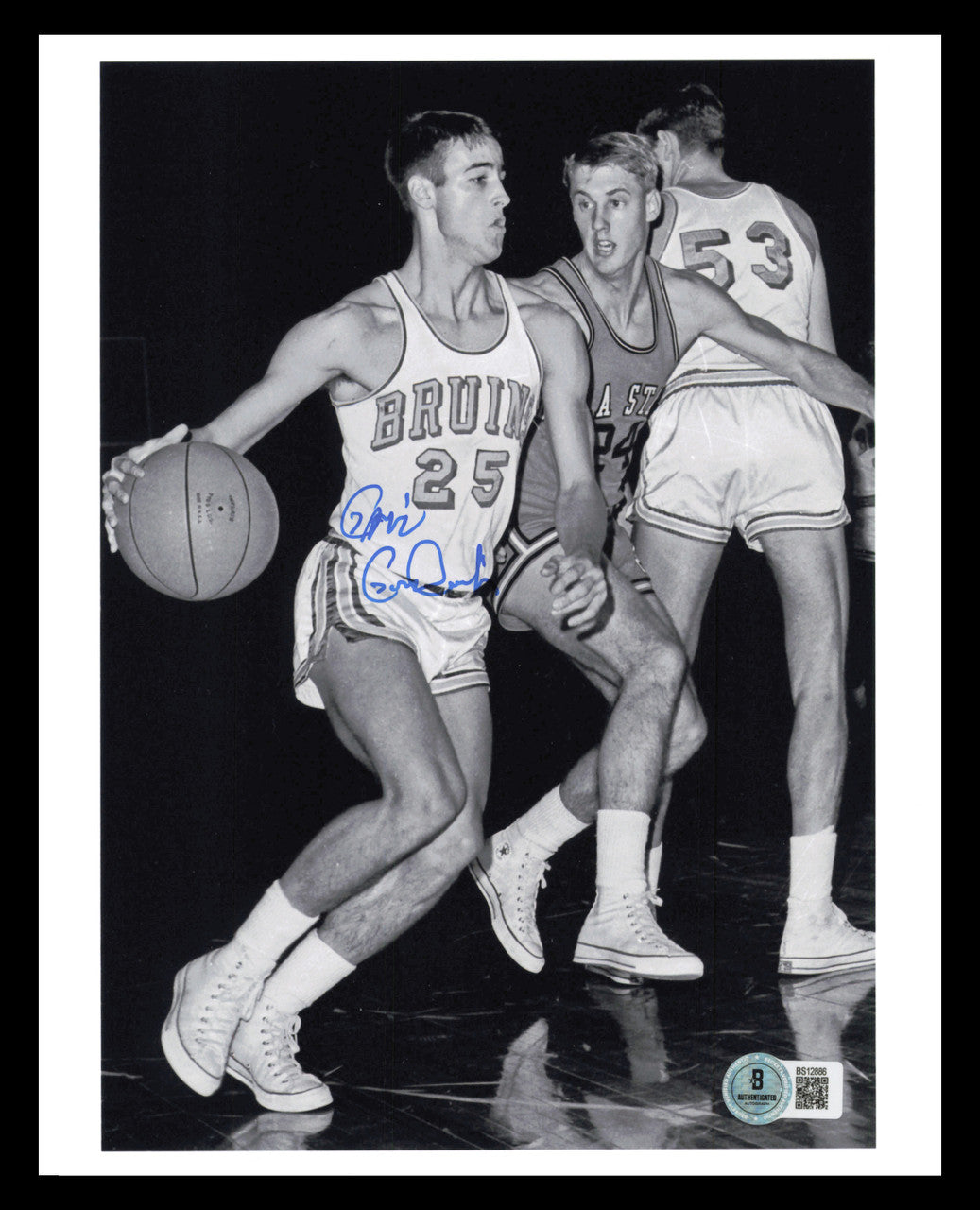 Gail Goodrich Autographed 8x10 Photo UCLA Bruins Beckett BAS QR #BS12886