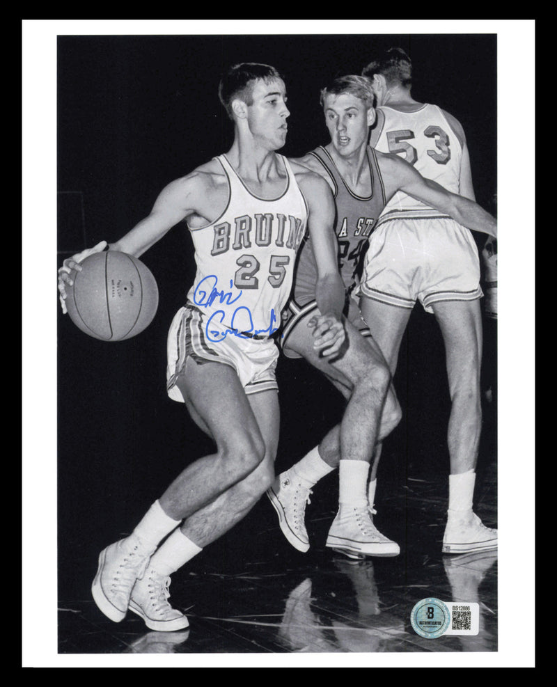 Gail Goodrich Autographed 8x10 Photo UCLA Bruins Beckett BAS QR #BS12886