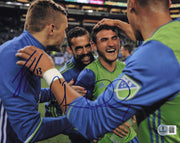 Jordan Morris & Cristian Roldan Autographed 8x10 Photo Seattle Sounders Beckett BAS QR #BS36562