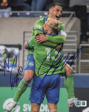 Jordan Morris & Nico Lodeiro Autographed 8x10 Photo Seattle Sounders Beckett BAS QR #BS36565