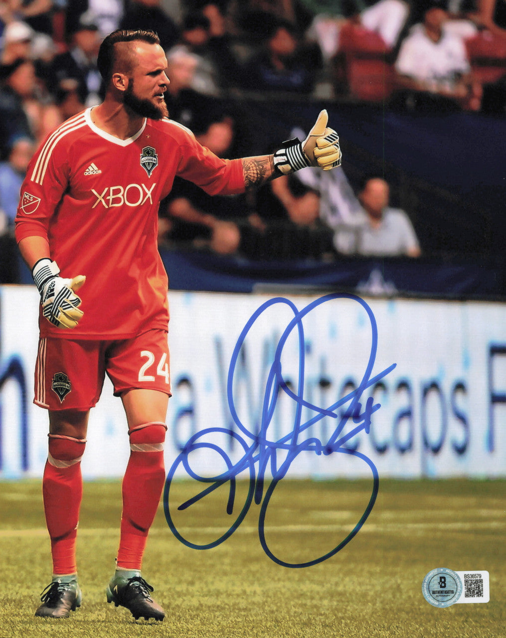 Stefan Frei Autographed 8x10 Photo Seattle Sounders Beckett BAS QR #BS36579