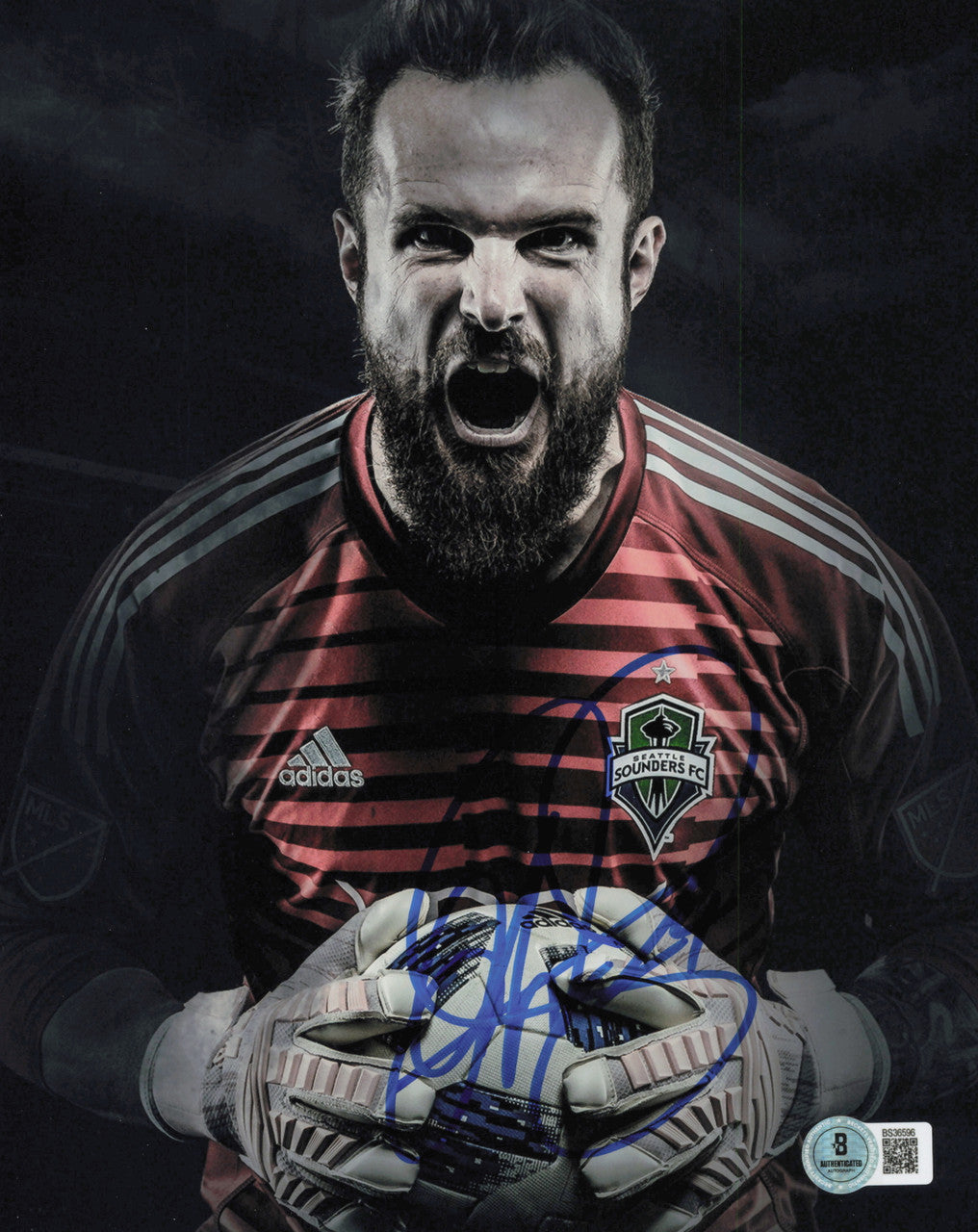 Stefan Frei Autographed 8x10 Photo Seattle Sounders Beckett BAS QR #BS36596