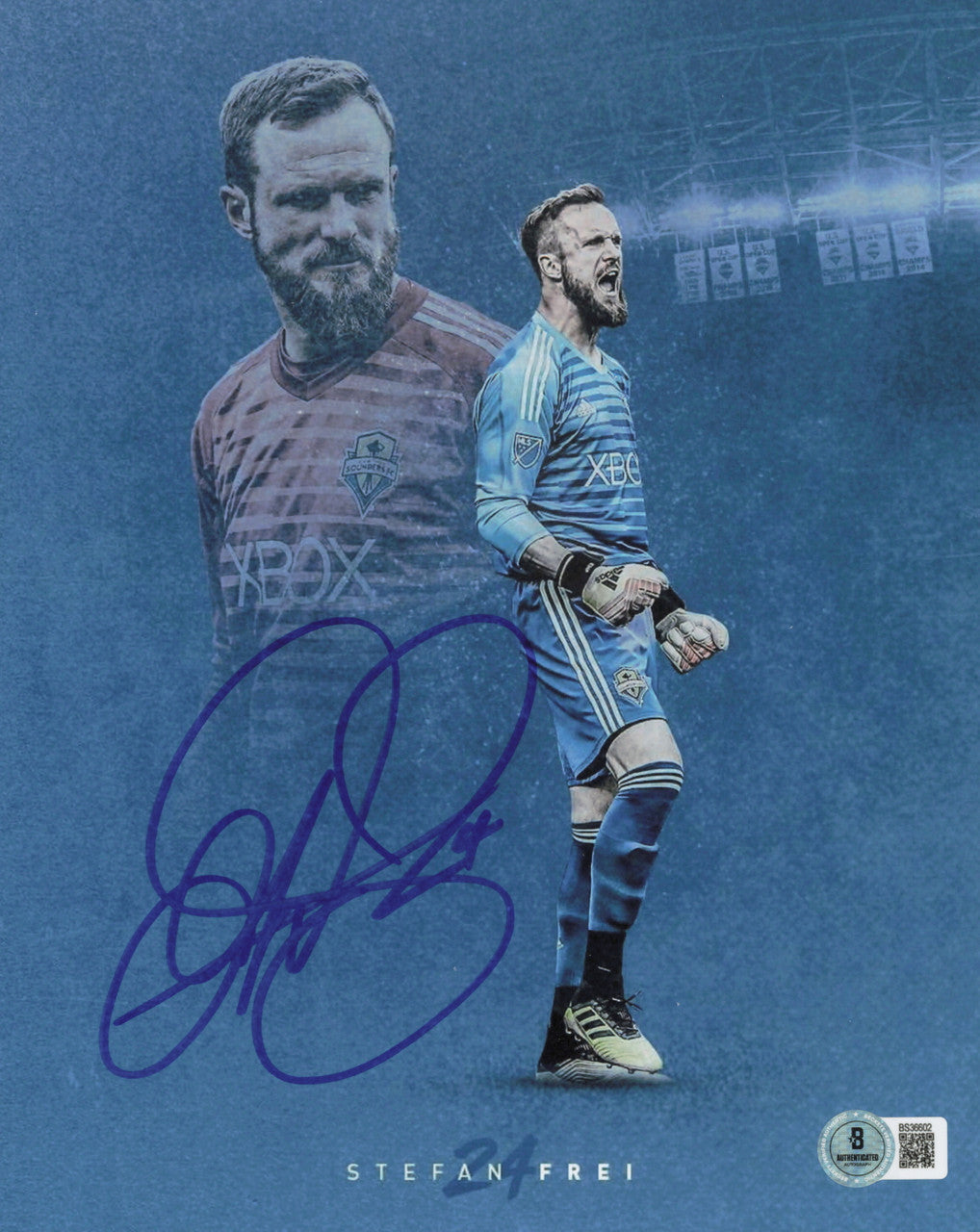 Stefan Frei Autographed 8x10 Photo Seattle Sounders Beckett BAS QR #BS36602