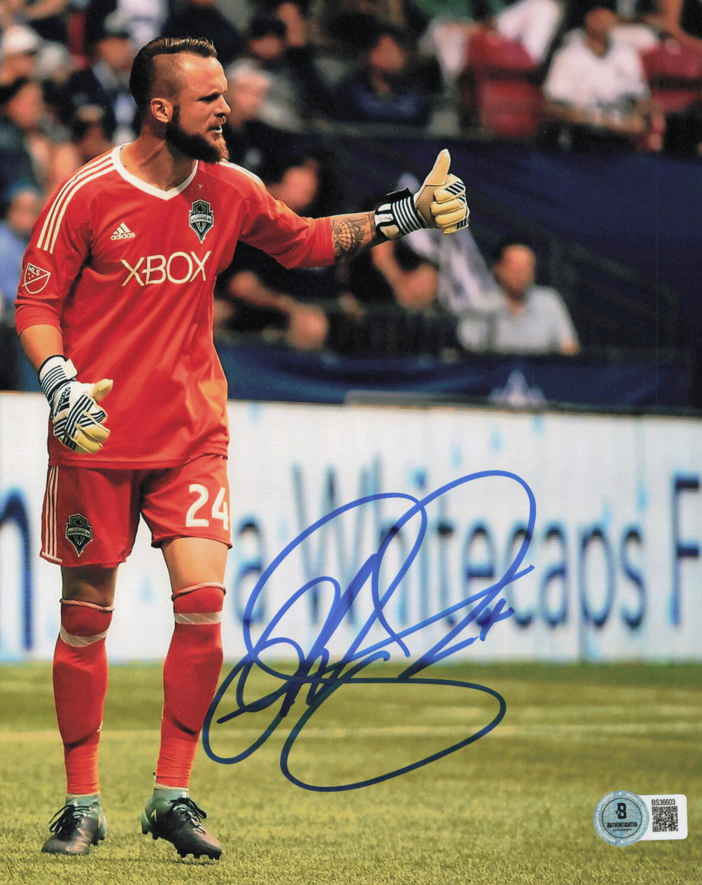 Stefan Frei Autographed 8x10 Photo Seattle Sounders Beckett BAS QR #BS36603