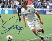 Jordan Morris Autographed 8x10 Photo Seattle Sounders Beckett BAS QR #BS36618