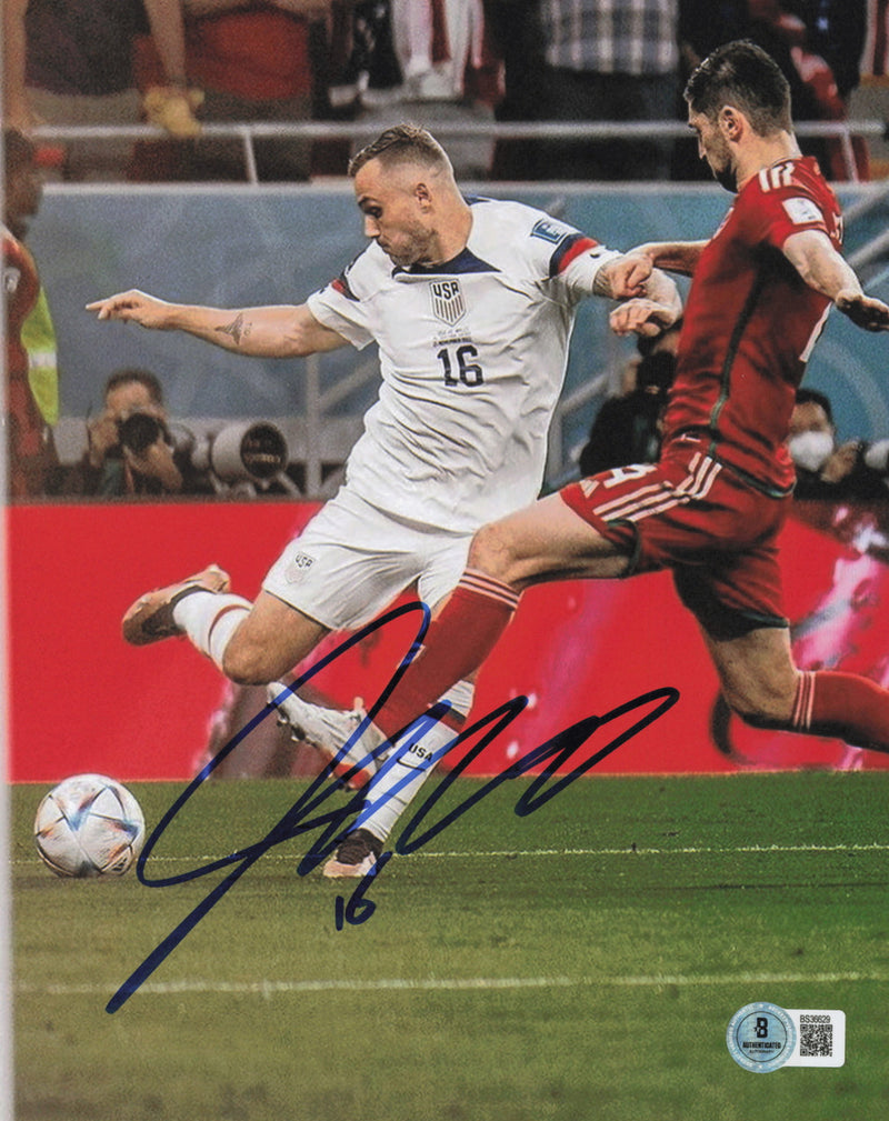 Jordan Morris Autographed 8x10 Photo Team USA Beckett BAS QR #BS36629
