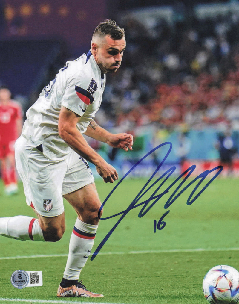 Jordan Morris Autographed 8x10 Photo Team USA Beckett BAS QR #BS36631