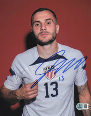 Jordan Morris Autographed 8x10 Photo Team USA Beckett BAS QR #BS36633
