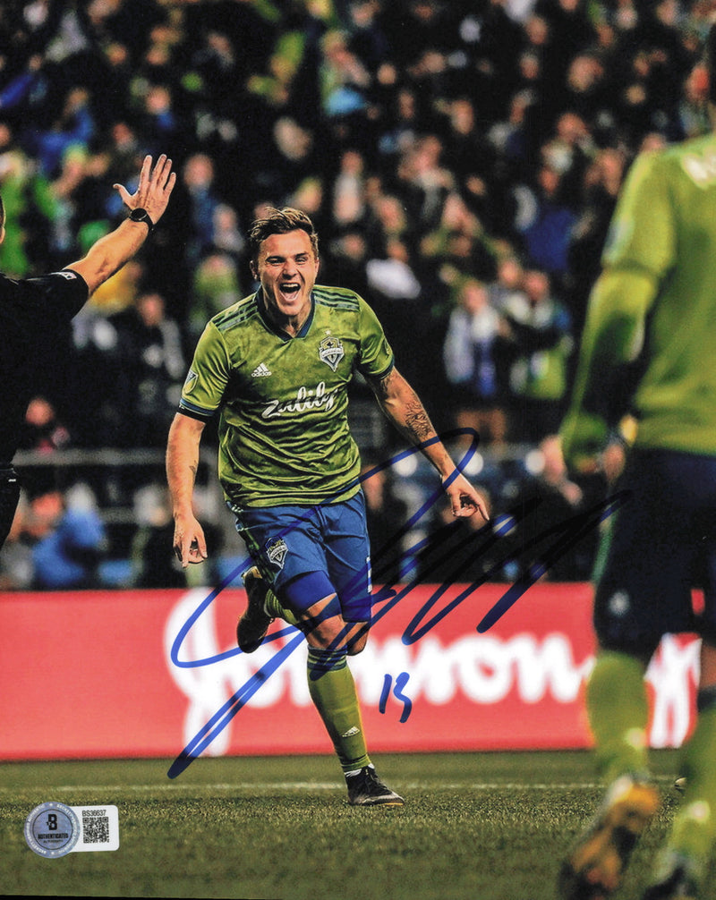 Jordan Morris Autographed 8x10 Photo Seattle Sounders Beckett BAS QR #BS36637