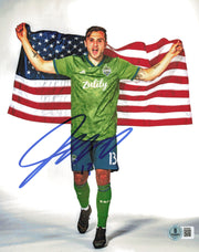 Jordan Morris Autographed 8x10 Photo Seattle Sounders Beckett BAS QR #BS36646
