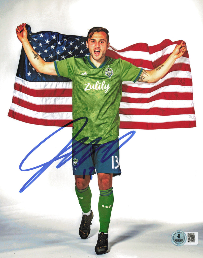 Jordan Morris Autographed 8x10 Photo Seattle Sounders Beckett BAS QR #BS36646