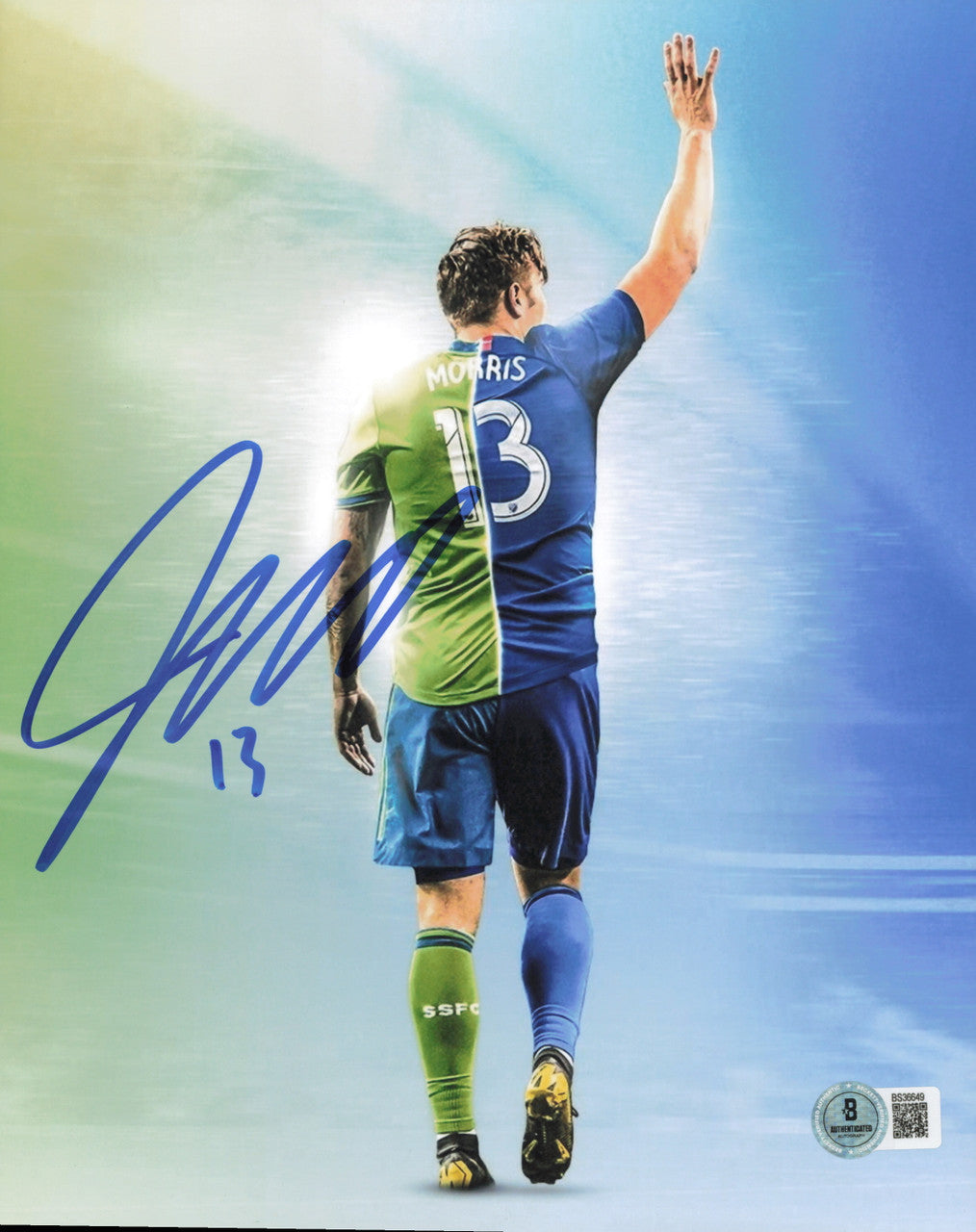 Jordan Morris Autographed 8x10 Photo Seattle Sounders Beckett BAS QR #BS36649