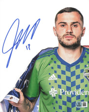 Jordan Morris Autographed 8x10 Photo Seattle Sounders Beckett BAS QR #BS36652