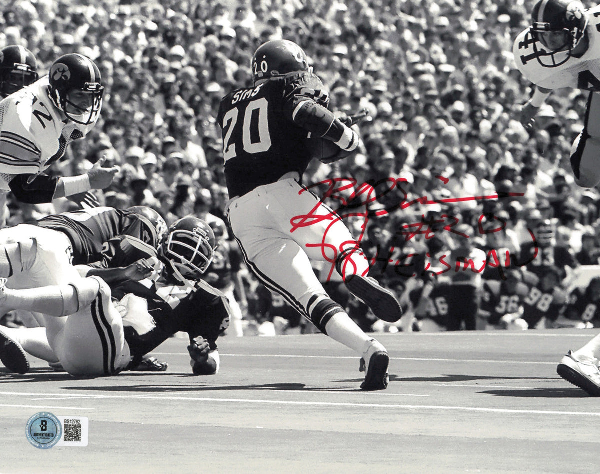 Billy Sims Autographed 8x10 Photo Oklahoma Sooners "78 Heisman" Beckett BAS QR #BS12782