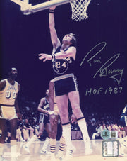 Rick Barry Autographed 8x10 Photo Golden State Warriors "HOF 1987" Beckett BAS QR #BS12754