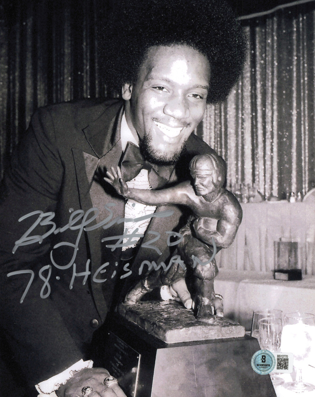 Billy Sims Autographed 8x10 Photo Oklahoma Sooners "78 Heisman" Beckett BAS QR #BS12770
