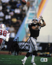 Todd Christensen Autographed 8x10 Photo Los Angeles Raiders Beckett BAS QR #BS12851