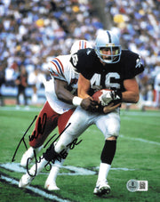 Todd Christensen Autographed 8x10 Photo Los Angeles Raiders Beckett BAS QR #BS12852