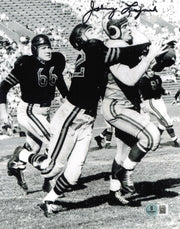 Johnny Lujack Autographed 8x10 Photo Notre Dame Fighting Irish Beckett BAS QR #BS12858