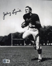 Johnny Lujack Autographed 8x10 Photo Notre Dame Fighting Irish Beckett BAS QR #BS12860