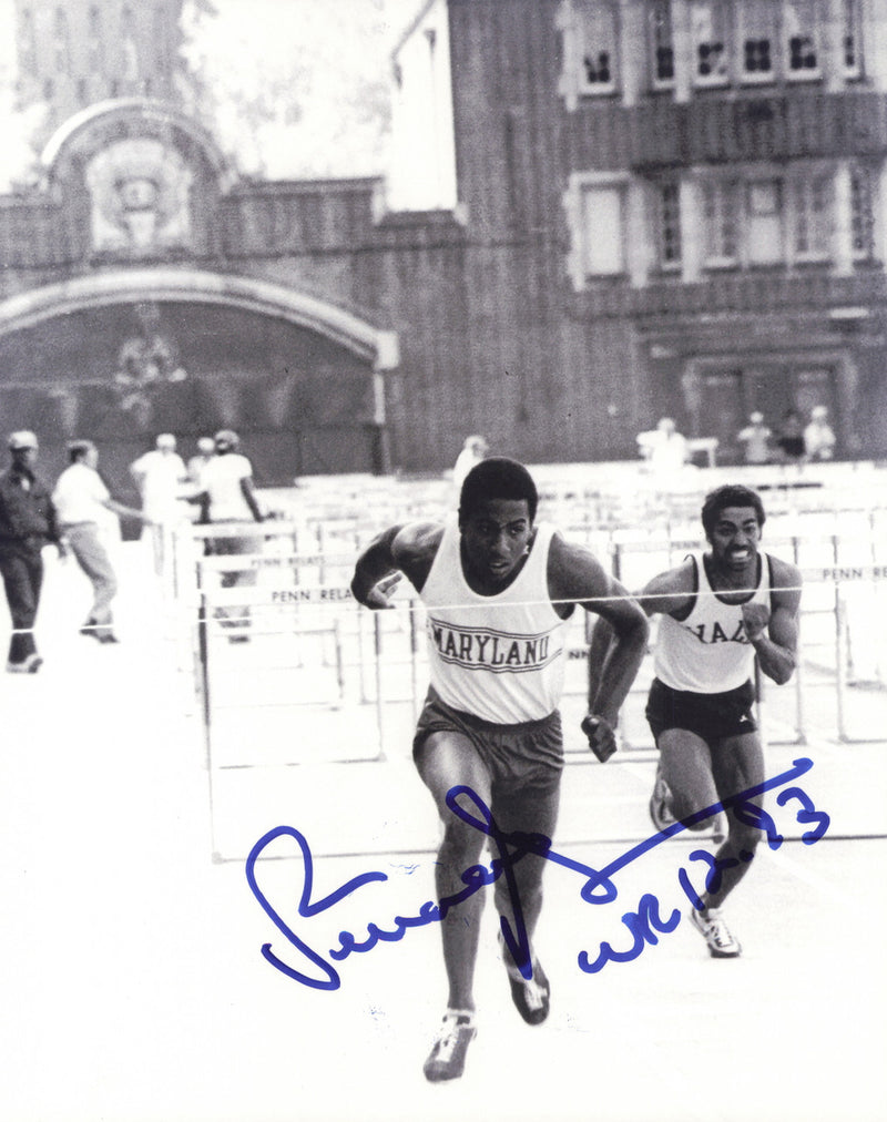Renaldo Nehemiah Autographed 8x10 Photo Track & Field SKU #247195