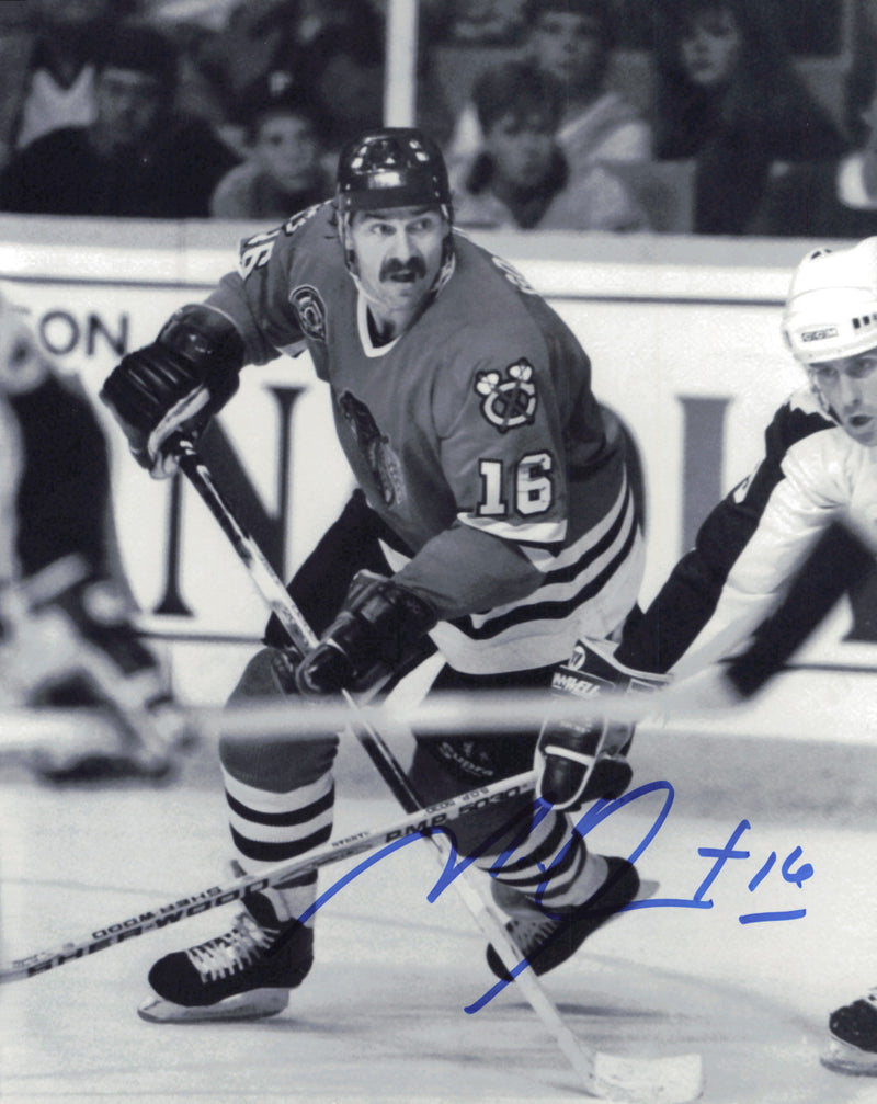 Michel Goulet Autographed 8x10 Photo Chicago Blackhawks SKU #247284