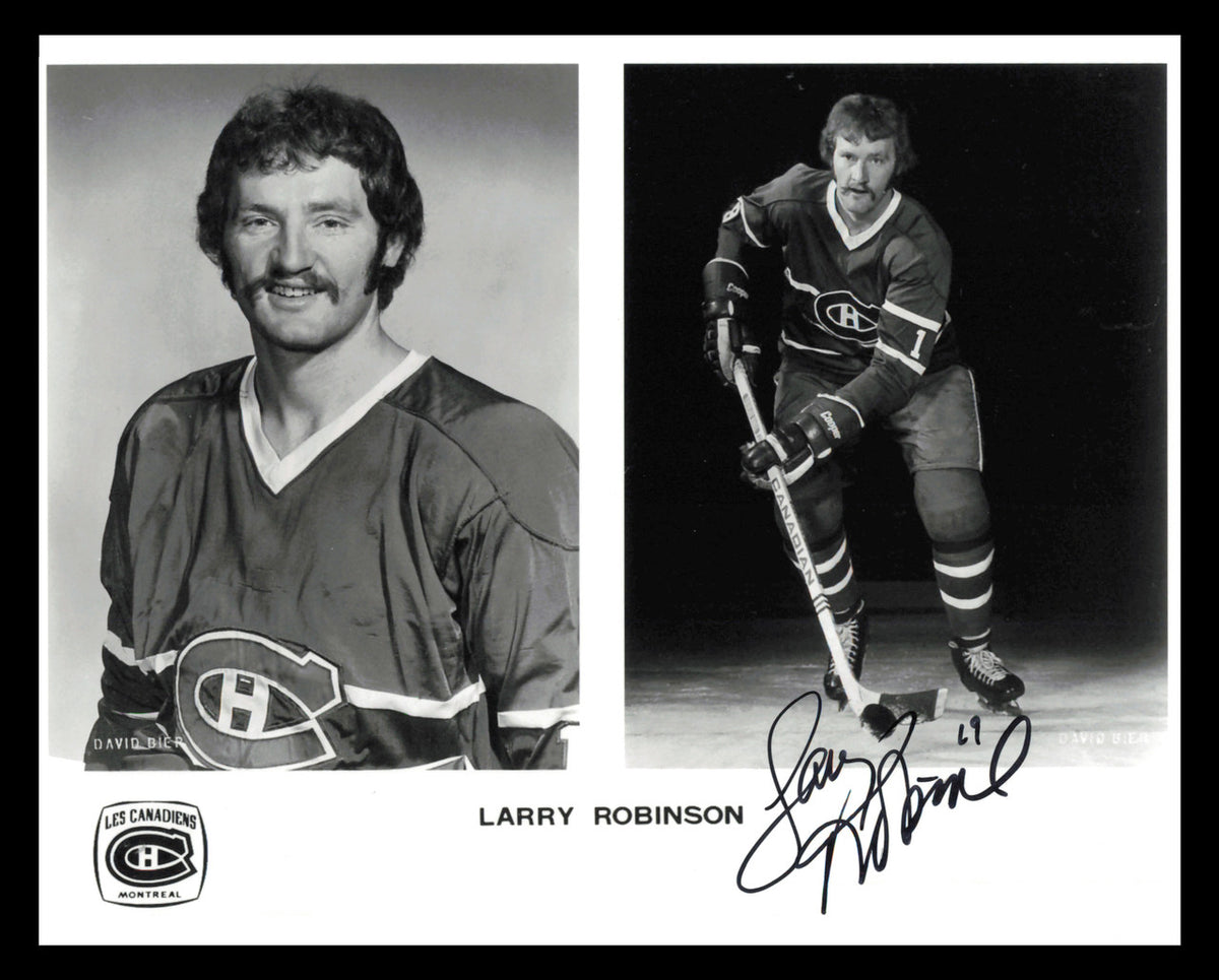 Larry Robinson Autographed 8x10 Photo Montreal Canadiens SKU #247296