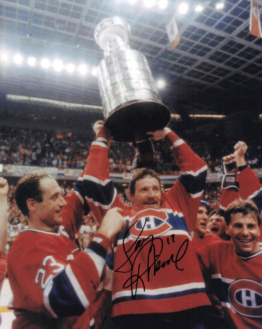 Larry Robinson Autographed 8x10 Photo Montreal Canadiens SKU #247300
