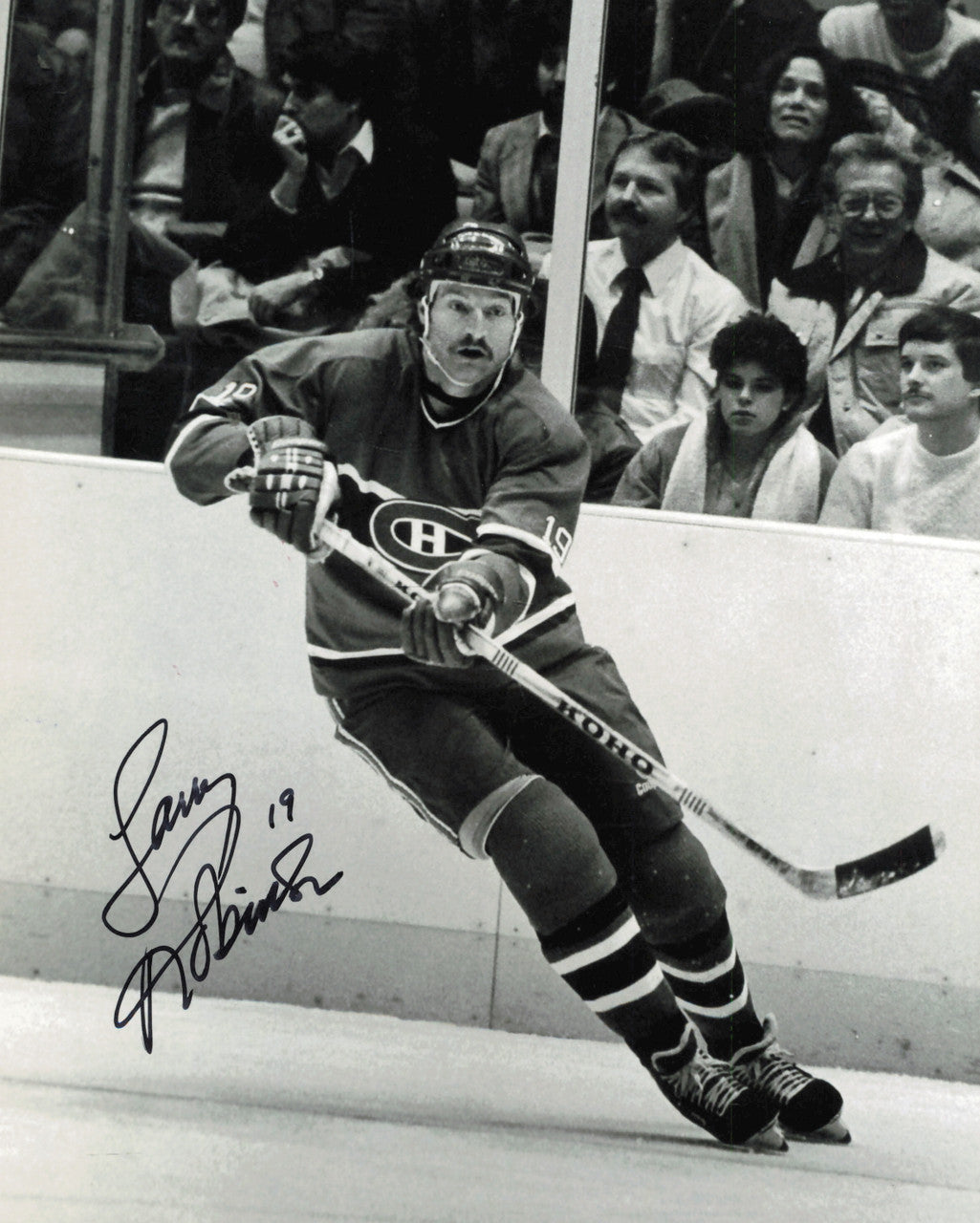 Larry Robinson Autographed 8x10 Photo Montreal Canadiens SKU #247305