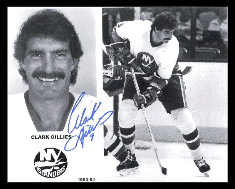 Clark Gillies Autographed 8x10 Photo New York Islanders SKU #247309