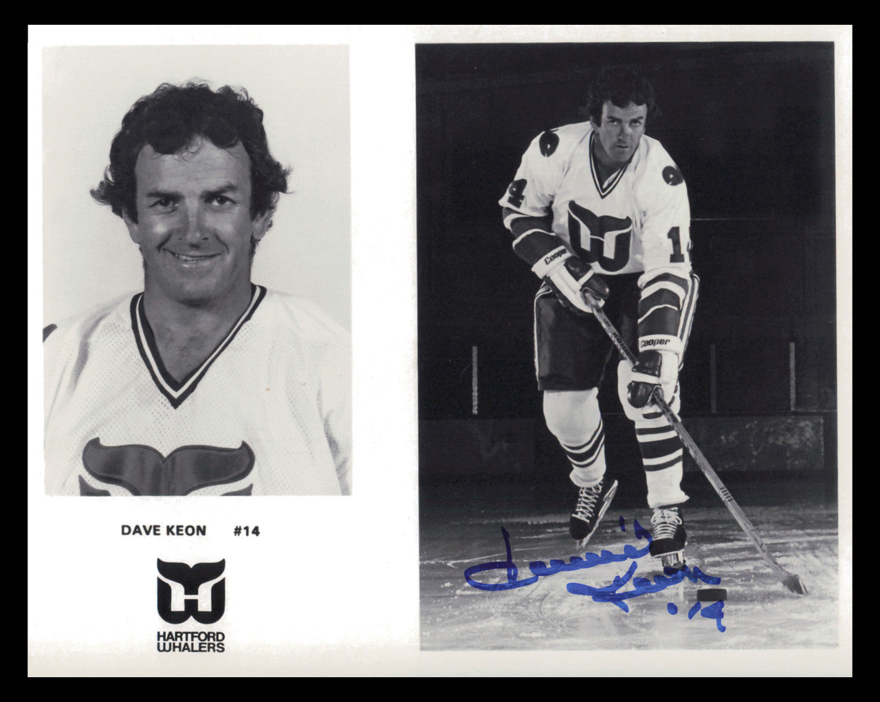 Dave Keon Autographed 8x10 Photo Hartford Whalers SKU #247317