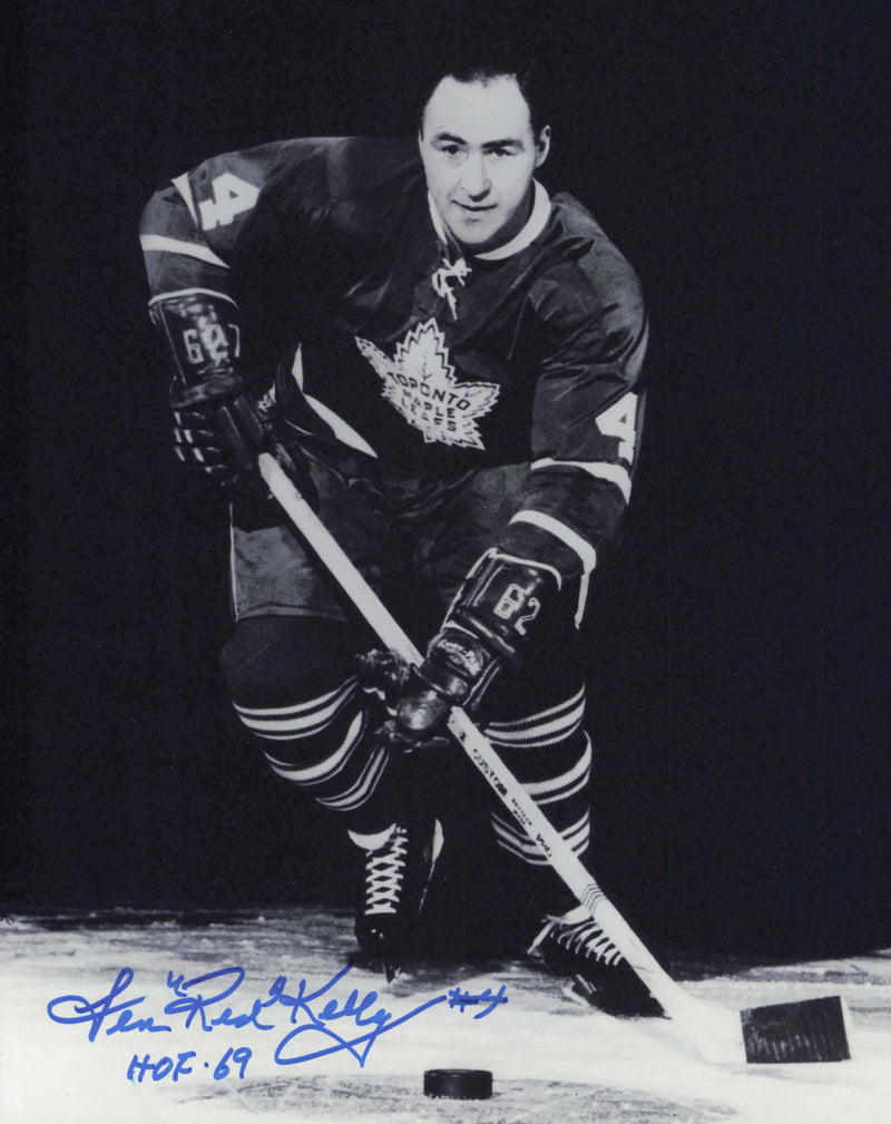 Red Kelly Autographed 8x10 Photo Toronto Maple Leafs "HOF 69" SKU #247333