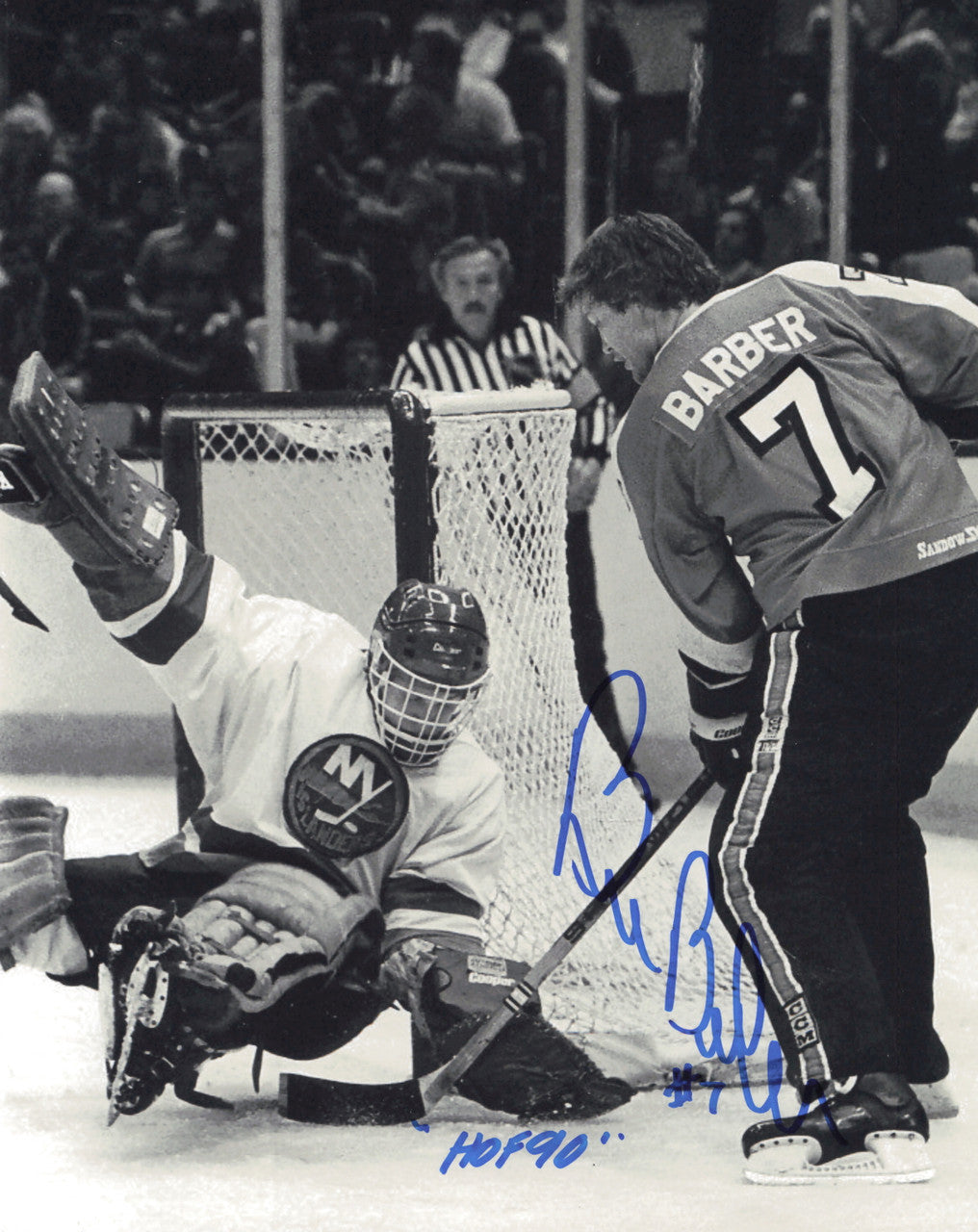 Bill Barber Autographed 8x10 Photo Philadelphia Flyers SKU #247379