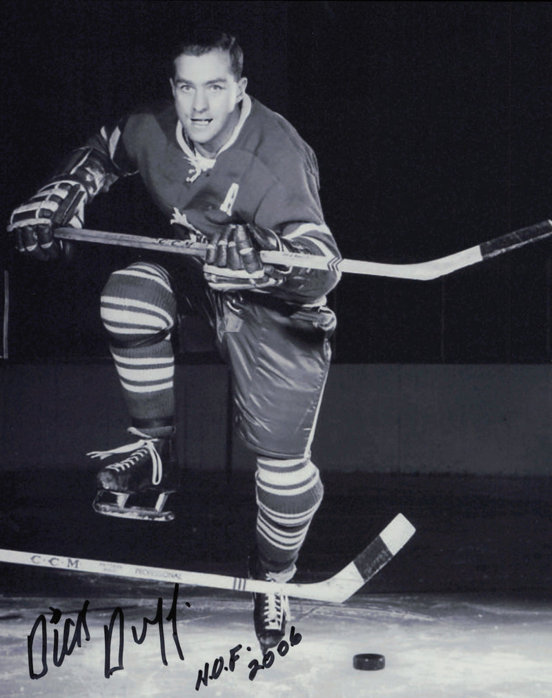 Dick Duff Autographed 8x10 Photo Montreal Canadiens "HOF 2006" SKU #247402